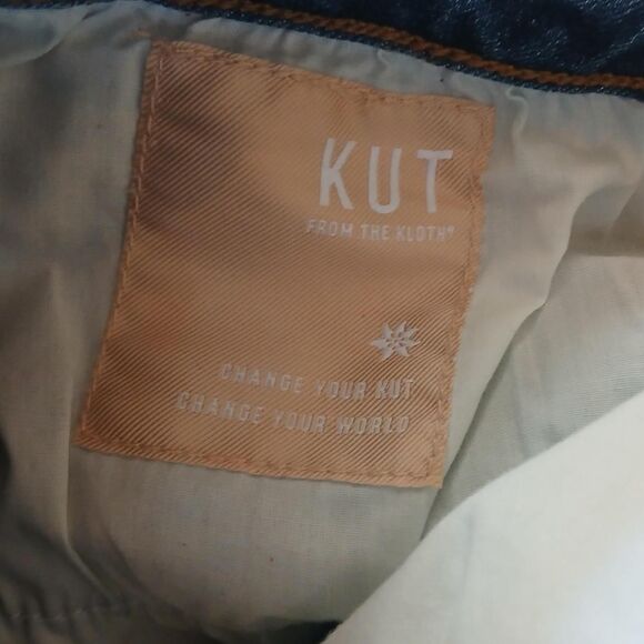 Kut from the Kloth Kelsey high rise ankle flare denim blue jean 16 Basic - Picture 5 of 5